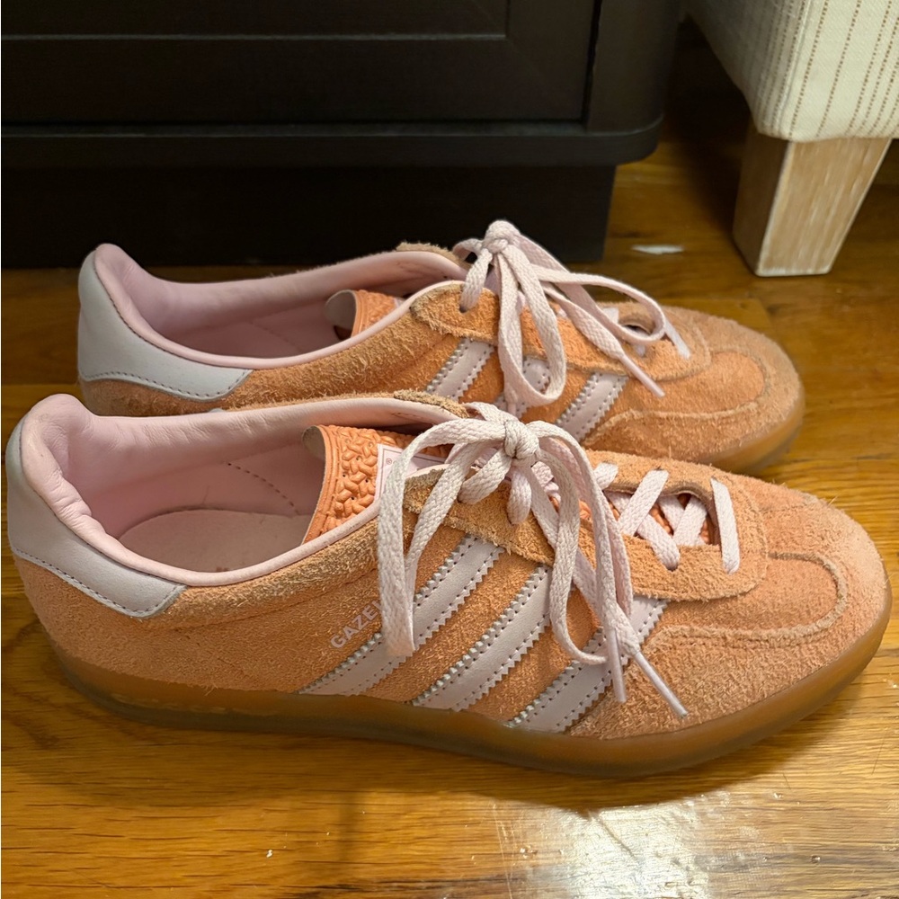 Adidas Women's Peach Suede Sneakers